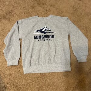 Gildan Longwood University Lancers Grey Crewneck